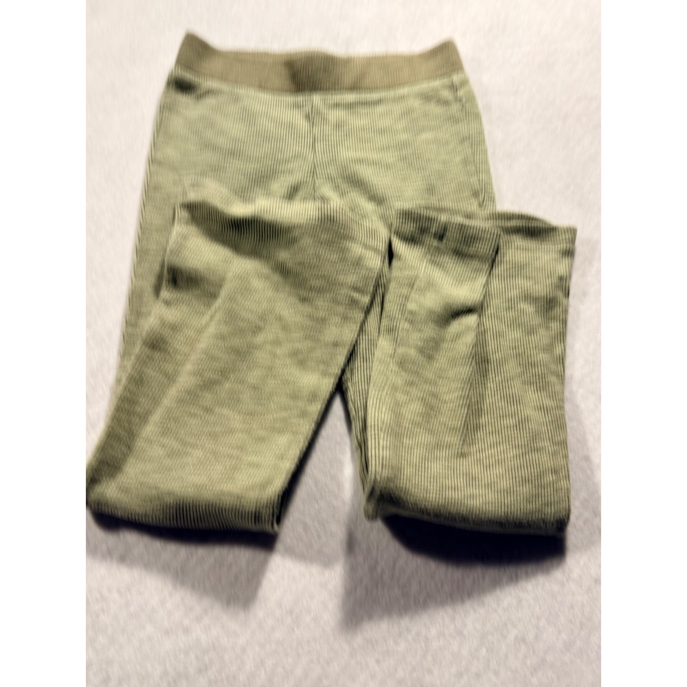 Cat & Jack Kids Olive Green Thermal Ribbed Knit Leggings Size S 6/7 Pants